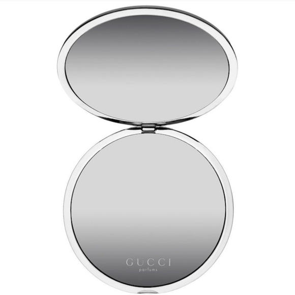 📢Birthday Month Gone Bananas 🥳 NIB Gucci Flora Silver Compact Mirror - Picture 8 of 8